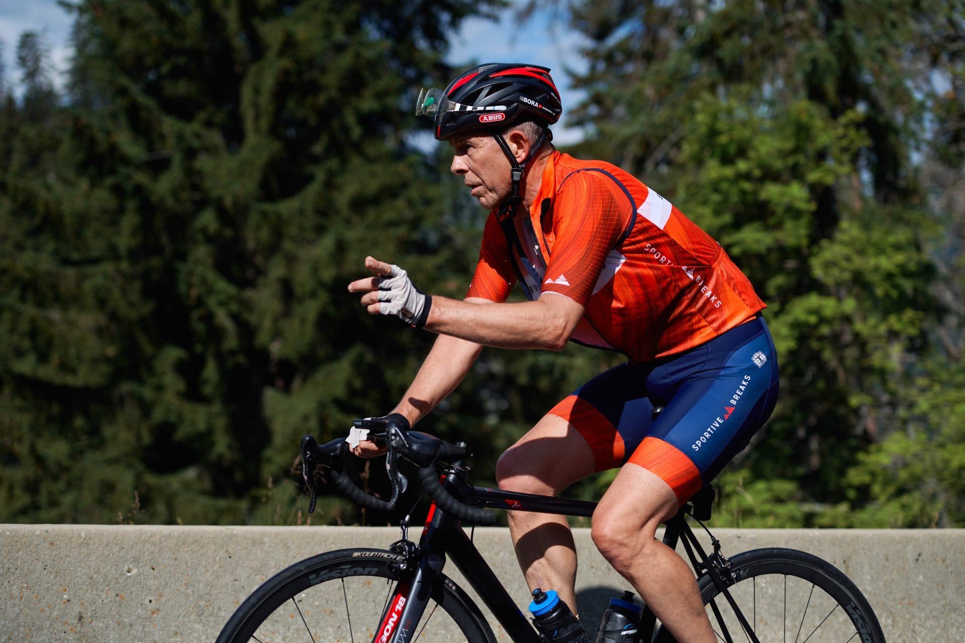 A Sportive Breaks rider guide during one of our trips